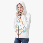 Women's ANERDIAM Silhouette Full Zip Up Hoodie