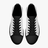 ANERDIAM Classic Low-Top Canvas Shoes - White/Black