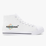 ANERDIAM Classic High-Top Canvas Shoes - White/Black