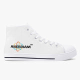 ANERDIAM Classic High-Top Canvas Shoes - White/Black