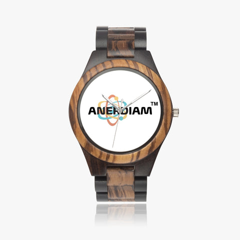 Men's ANERDIAM Contrast Wooden Watch with Citizen movement