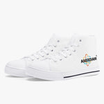 ANERDIAM Classic High-Top Canvas Shoes - White/Black