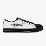 ANERDIAM Classic Low-Top Canvas Shoes - White/Black