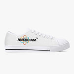 ANERDIAM Classic Low-Top Canvas Shoes - White/Black