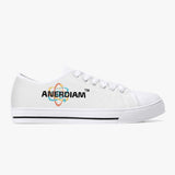 ANERDIAM Classic Low-Top Canvas Shoes - White/Black