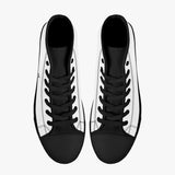 ANERDIAM Classic High-Top Canvas Shoes - White/Black