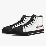 ANERDIAM Classic High-Top Canvas Shoes - White/Black