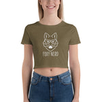 Foxy Nerd Women’s Crop Tee