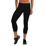 Talk Nerdy to Me Black Capri Leggings