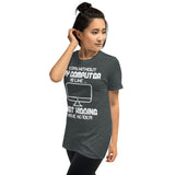 A Day without my computer -- Soft Short-Sleeve Unisex T-Shirt-- ladies