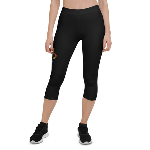 ANERDIAM Black Capri Leggings