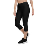 ANERDIAM Black Capri Leggings