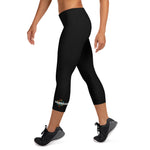 Talk Nerdy to Me Black Capri Leggings