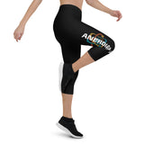 ANERDIAM Black Capri Leggings