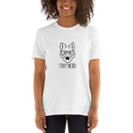 Foxy Nerd White Short-Sleeve Unisex T-Shirt