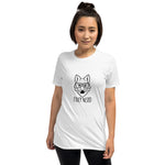 Foxy Nerd White Short-Sleeve Unisex T-Shirt