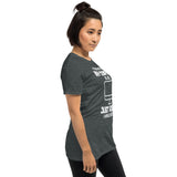 A Day without my computer -- Soft Short-Sleeve Unisex T-Shirt-- ladies