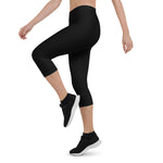 ANERDIAM Black Capri Leggings