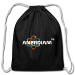 ANERDIAM Cotton Drawstring Bag - black