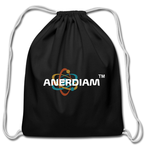 ANERDIAM Cotton Drawstring Bag - black