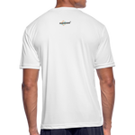 Muscles Loading Men’s Moisture Wicking Performance T-Shirt - white