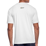 Muscles Loading Men’s Moisture Wicking Performance T-Shirt - white