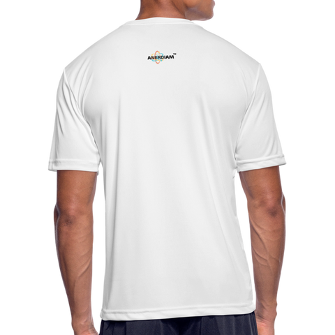 Muscles Loading Men’s Moisture Wicking Performance T-Shirt - white