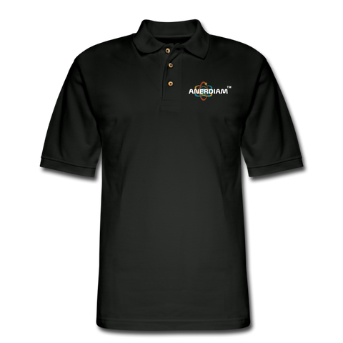 Men's ANERDIAM Pique Polo Shirt - black