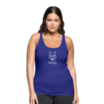 Foxy Nerd Women’s Dark Premium Spread Tank Top - royal blue