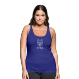 Foxy Nerd Women’s Dark Premium Spread Tank Top - royal blue