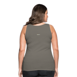 Foxy Nerd Women’s Dark Premium Spread Tank Top - asphalt gray