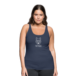 Foxy Nerd Women’s Dark Premium Spread Tank Top - navy