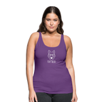 Foxy Nerd Women’s Dark Premium Spread Tank Top - purple