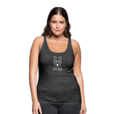 Foxy Nerd Women’s Dark Premium Spread Tank Top - charcoal gray