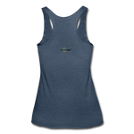 Foxy Nerd Women’s Tri-Blend Racerback Tank - heather navy