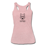 Foxy Nerd Women’s Tri-Blend Racerback Tank - heather dusty rose