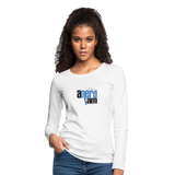 ANERDIAM Stacked - Women's Premium Long Sleeve T-Shirt - white