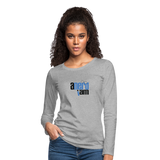 ANERDIAM Stacked - Women's Premium Long Sleeve T-Shirt - heather gray