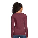 ANERDIAM Stacked - Women's Premium Long Sleeve T-Shirt - heather burgundy