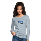 ANERDIAM Stacked - Women's Premium Long Sleeve T-Shirt - heather ice blue