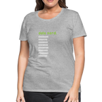 Data Nerd - Women’s Premium T-Shirt - heather gray