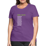 Data Nerd - Women’s Premium T-Shirt - purple