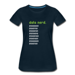 Data Nerd - Women’s Premium T-Shirt - deep navy