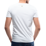 Men's Stacked ANERDIAM V-Neck T-Shirt by Canvas - white