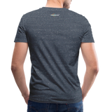 Men's Stacked ANERDIAM V-Neck T-Shirt by Canvas - heather navy