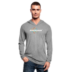 Men's Tri-Blend Hoodie Shirt - heather gray