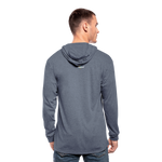 Men's Tri-Blend Hoodie Shirt - heather blue