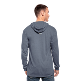 Men's Tri-Blend Hoodie Shirt - heather blue